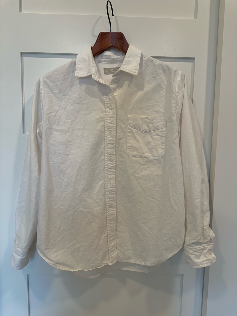 Organic Cotton White Button-Down Shirt